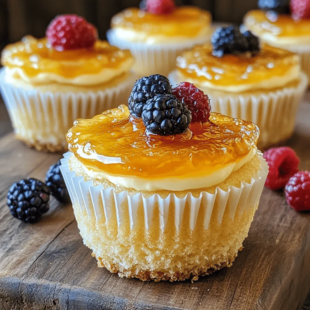 To truly appreciate the Crème Brûlée Cheesecake Cupcakes, we must first explore the origins of their components. Cheesecake has a storied history that dates back to ancient Greece, where it was served to athletes during the first Olympic Games. Over the centuries, cheesecake has evolved into various forms, with creamy textures and rich flavors becoming its hallmarks. The modern cheesecake, particularly the New York-style version, is characterized by its dense and velvety filling, typically made from cream cheese, eggs, sugar, and a touch of vanilla.