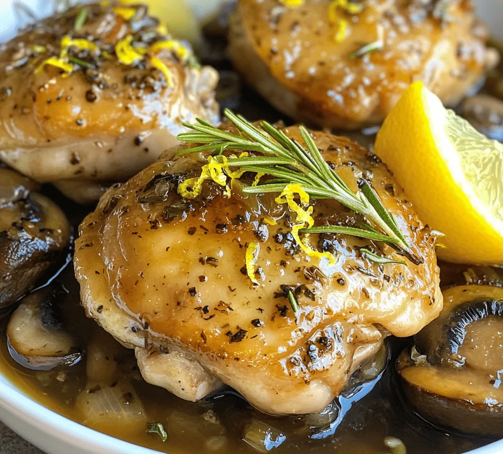 When it comes to comforting meals that are both flavorful and easy to prepare, Skillet Rosemary Chicken with Portabella Mushrooms stands out as a quintessential choice. This dish is not just a feast for the taste buds; it also offers an inviting aroma that fills your kitchen, making it perfect for any day of the week. The succulent chicken thighs, combined with the umami-rich portabella mushrooms and the aromatic infusion of fresh rosemary, create a symphony of flavors that is both satisfying and wholesome.