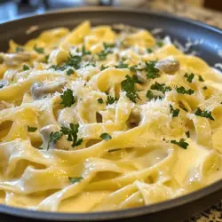 If you’re on the hunt for a meal that encapsulates comfort while being incredibly simple to prepare, look no further than One Pot Creamy Mushroom Pasta. This rich, flavorful dish marries the earthy flavors of fresh mushrooms with the creamy decadence of a cheese-infused sauce, all while being cooked in a single pot. The beauty of this recipe lies not only in its taste but also in its convenience—making it an ideal choice for busy weeknights, family dinners, or even an easy meal prep option for the week ahead.