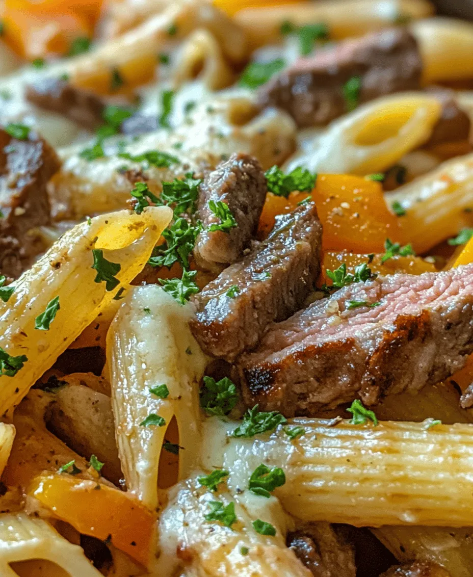 When it comes to pasta, the choice of shape can significantly impact the dish's overall experience. For One-Pot Philly Cheesesteak Pasta, penne pasta is the star. Its tubular shape is perfect for capturing the rich, creamy sauce and the tender pieces of steak, ensuring that each bite is packed with flavor. The ridges on the penne allow the sauce to cling to the pasta, providing a delightful texture that complements the other elements of the dish. Moreover, penne cooks quickly and evenly, making it an ideal choice for a one-pot meal that prioritizes convenience.