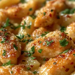 When it comes to comforting home-cooked meals, few dishes embrace the essence of warmth and satisfaction quite like Garlic Butter Chicken Bites with Creamy Parmesan Pasta. This recipe takes two beloved staples—chicken and pasta—and elevates them with the rich flavors of garlic butter and creamy Parmesan, resulting in a dish that is not only delightful but also incredibly satisfying.