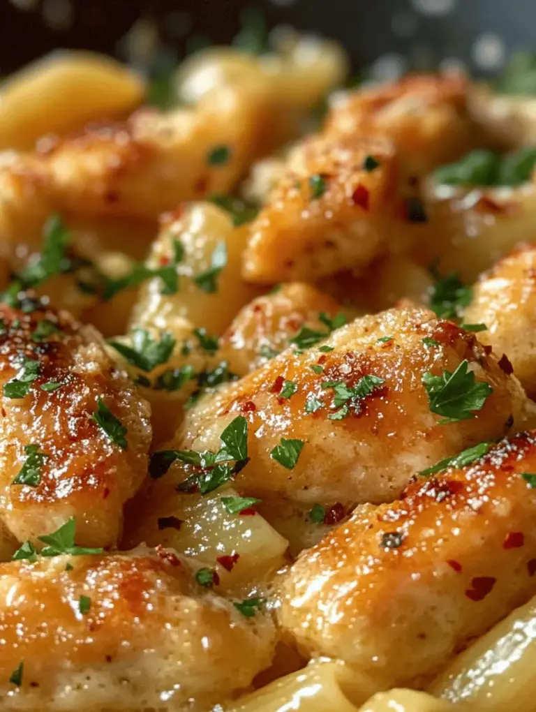 When it comes to comforting home-cooked meals, few dishes embrace the essence of warmth and satisfaction quite like Garlic Butter Chicken Bites with Creamy Parmesan Pasta. This recipe takes two beloved staples—chicken and pasta—and elevates them with the rich flavors of garlic butter and creamy Parmesan, resulting in a dish that is not only delightful but also incredibly satisfying.