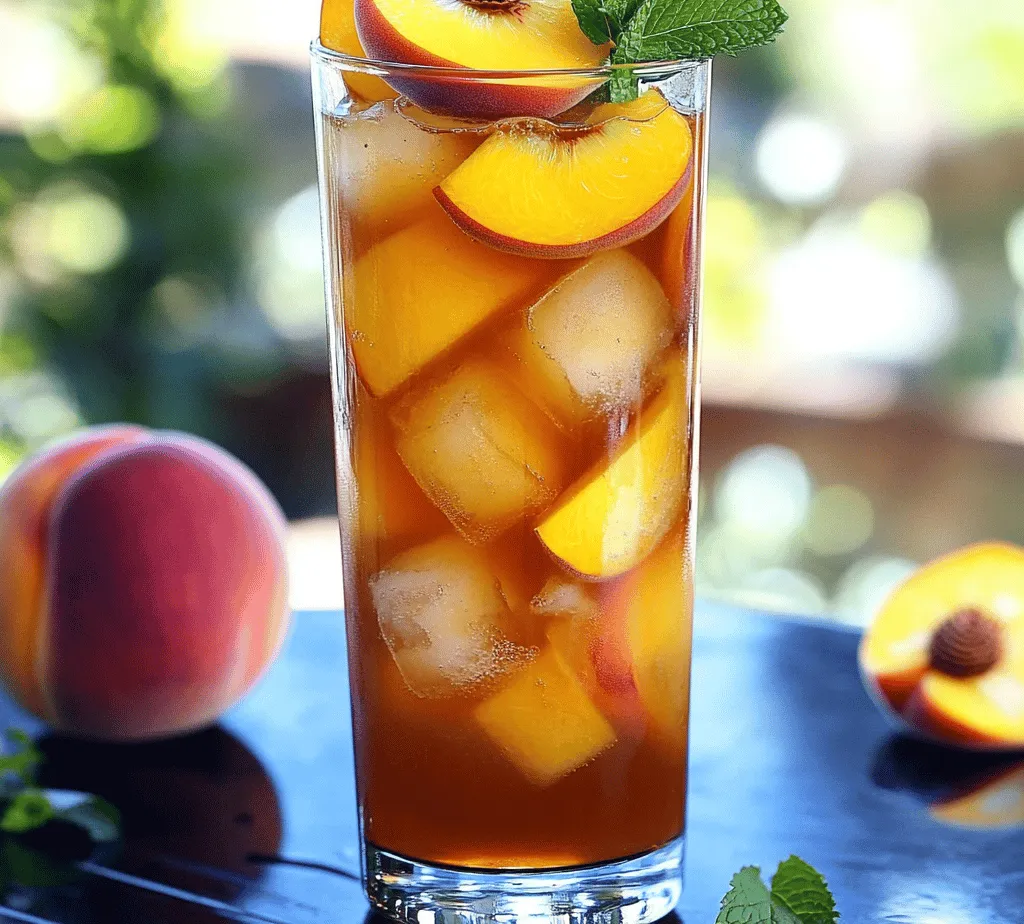 As the warm sun casts its golden rays over the Southern landscape, there's nothing quite as refreshing as a tall glass of Southern Peach Tea. This delightful beverage, blending the rich flavors of ripe peaches and robust black tea, embodies the essence of Southern hospitality and tradition. Southern Peach Tea is not just a drink; it symbolizes the joy of gathering with friends and family, savoring the sweet moments of life, and celebrating the bountiful harvest of summer.