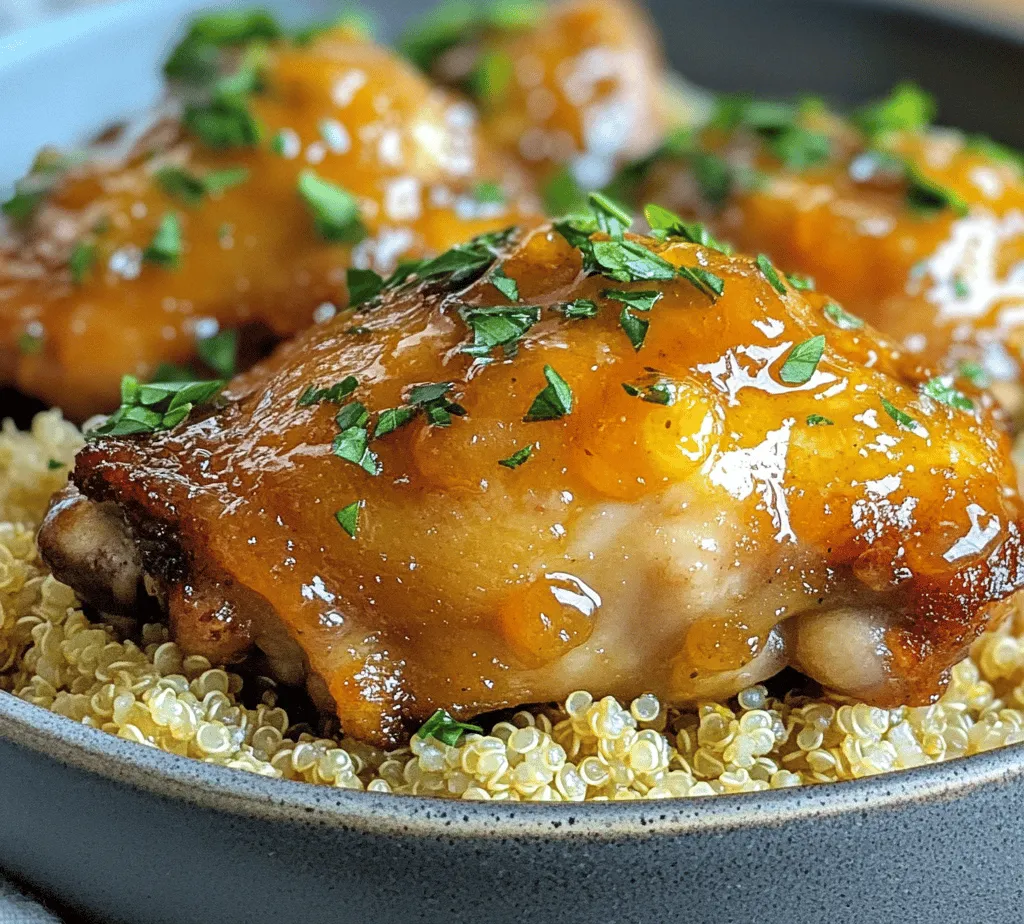 If you're looking for a delightful meal that balances sweet, savory, and slightly spicy flavors, look no further than Sticky Apricot Chicken. This dish is not only a feast for the taste buds but also offers a beautiful presentation that can elevate any dinner table, making it suitable for both weeknight dinners and special occasions. The star of this recipe is the chicken, which is bathed in a mouthwatering, sticky sauce that combines the sweetness of apricot preserves with the umami depth of soy sauce, rounded out with a hint of spice.