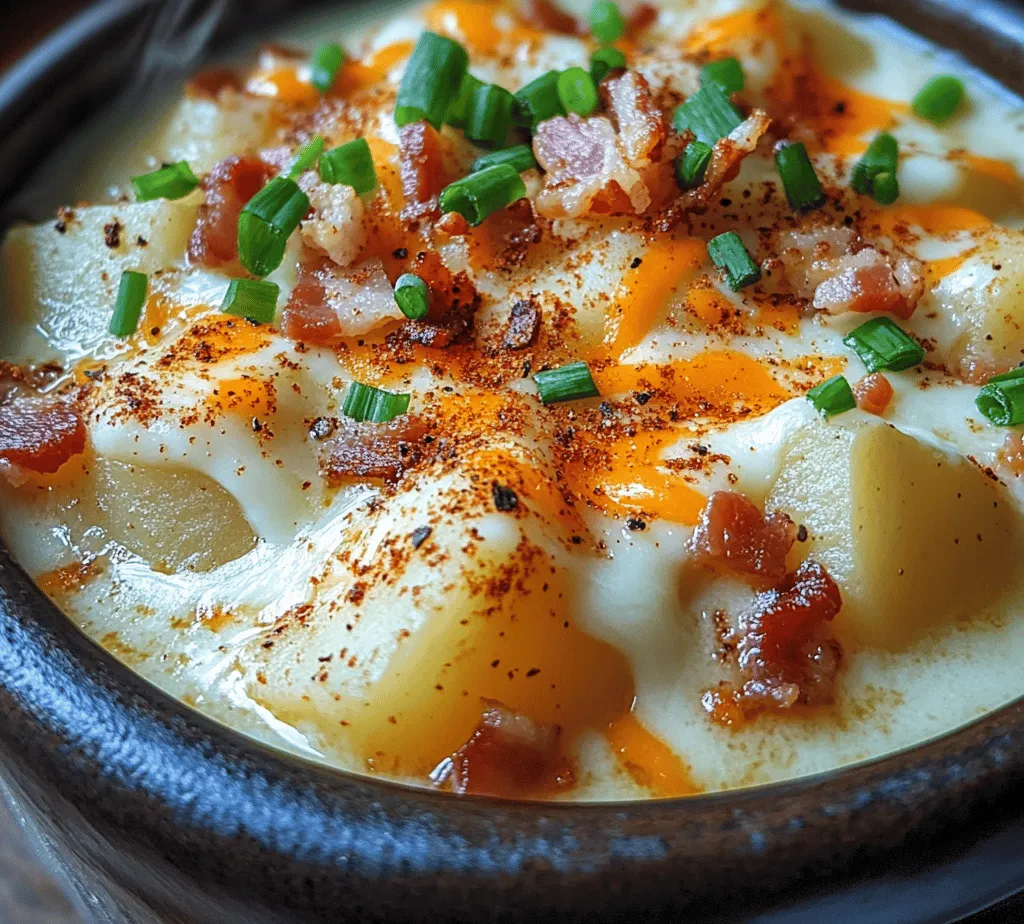 When winter arrives, cravings for comforting foods often lead us to seek out creamy soups that envelop us in warmth. Loaded Baked Potato Soup hits all the right notes, making it an ideal choice for chilly evenings. The rich and velvety broth, paired with the familiar taste of baked potatoes, offers a sense of nostalgia reminiscent of cozy dinners and family gatherings. Whether enjoyed as a standalone meal or served alongside a crisp salad or warm bread, this soup is sure to please everyone at the table.