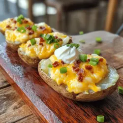 Twice-baked potatoes have earned their place as a cherished comfort food in many households. This hearty dish brings together the humble potato and transforms it into a culinary masterpiece that can satisfy even the pickiest eaters. The concept of "loaded" twice-baked potatoes takes this beloved recipe to new heights by incorporating a variety of delicious toppings and fillings. Imagine a fluffy potato interior, rich and creamy, complemented by tangy cheese, crispy bacon, and fresh green onions. Each bite is a delightful explosion of flavor and texture that makes these potatoes a standout dish.