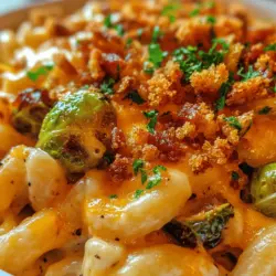 To create the perfect Mac and Cheese with Brussels Sprouts & Bacon Breadcrumbs, we need to carefully select our ingredients. Each component plays a crucial role in building the dish's delightful flavor profile and texture.