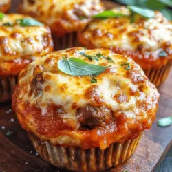 Exploring new ways to enjoy classic dishes can be both exciting and delicious. One perfect example is the Deep Dish Pizza Cupcakes, a delightful twist on traditional pizza that combines the comforting flavors of pizza with the fun, portable format of a cupcake. This recipe is not only easy to prepare but also customizable, making it ideal for family gatherings, parties, or a casual dinner at home. Deep Dish Pizza Cupcakes offer a unique take on pizza, letting you indulge in your favorite flavors without the mess typically associated with traditional pizza slices.