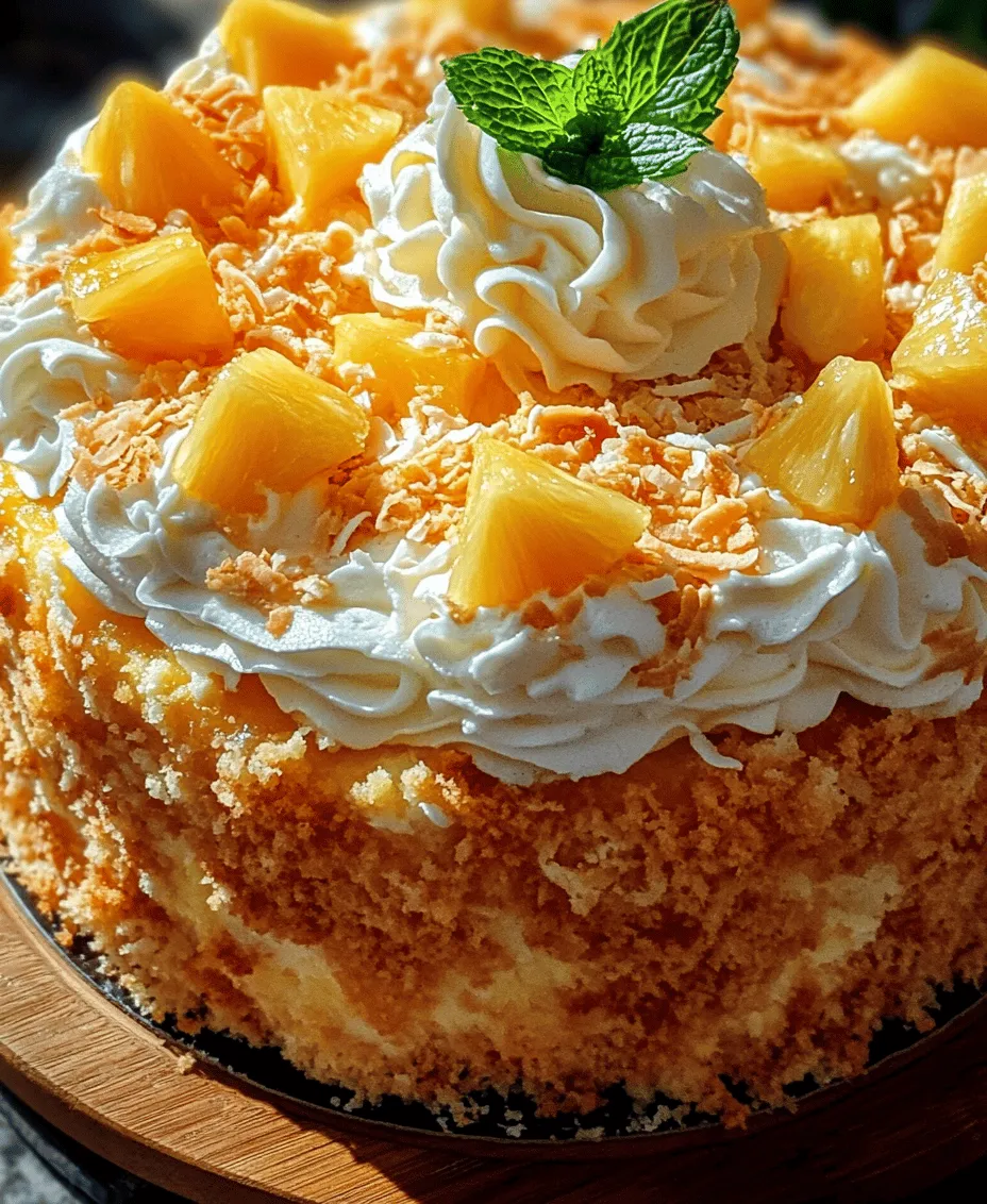 Imagine a dessert that captures the essence of summer in every bite; that’s exactly what Pineapple Heaven Cake offers. This delightful tropical treat is not only a feast for the palate but also a visual delight, making it a perfect centerpiece for your next summer gathering or celebration. Whether it's a backyard barbecue, a family reunion, or simply a sunny afternoon with friends, this cake is sure to impress with its unique combination of flavors that transport you straight to a tropical paradise.