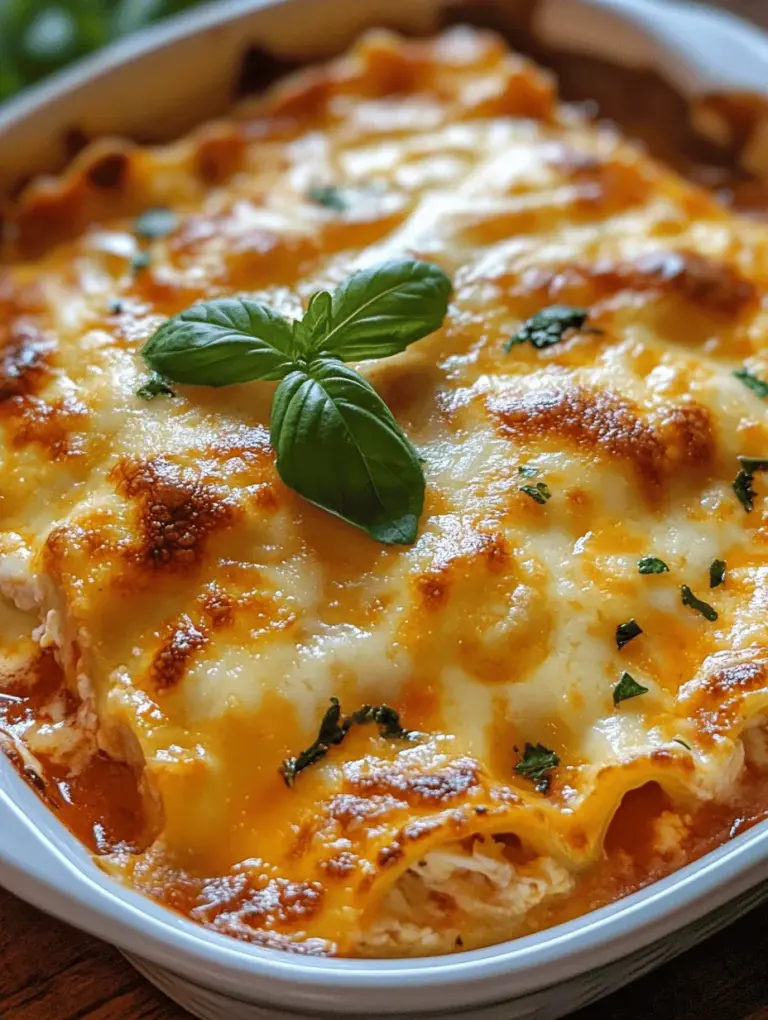 The key to any great dish lies in its ingredients, and the Cheesy Delight Chicken Lasagna is no exception. Each component plays a critical role in creating a flavorful and nutritious meal. Below, we delve into the significance of each ingredient, from the protein-packed chicken to the luscious cheeses and vibrant spinach.