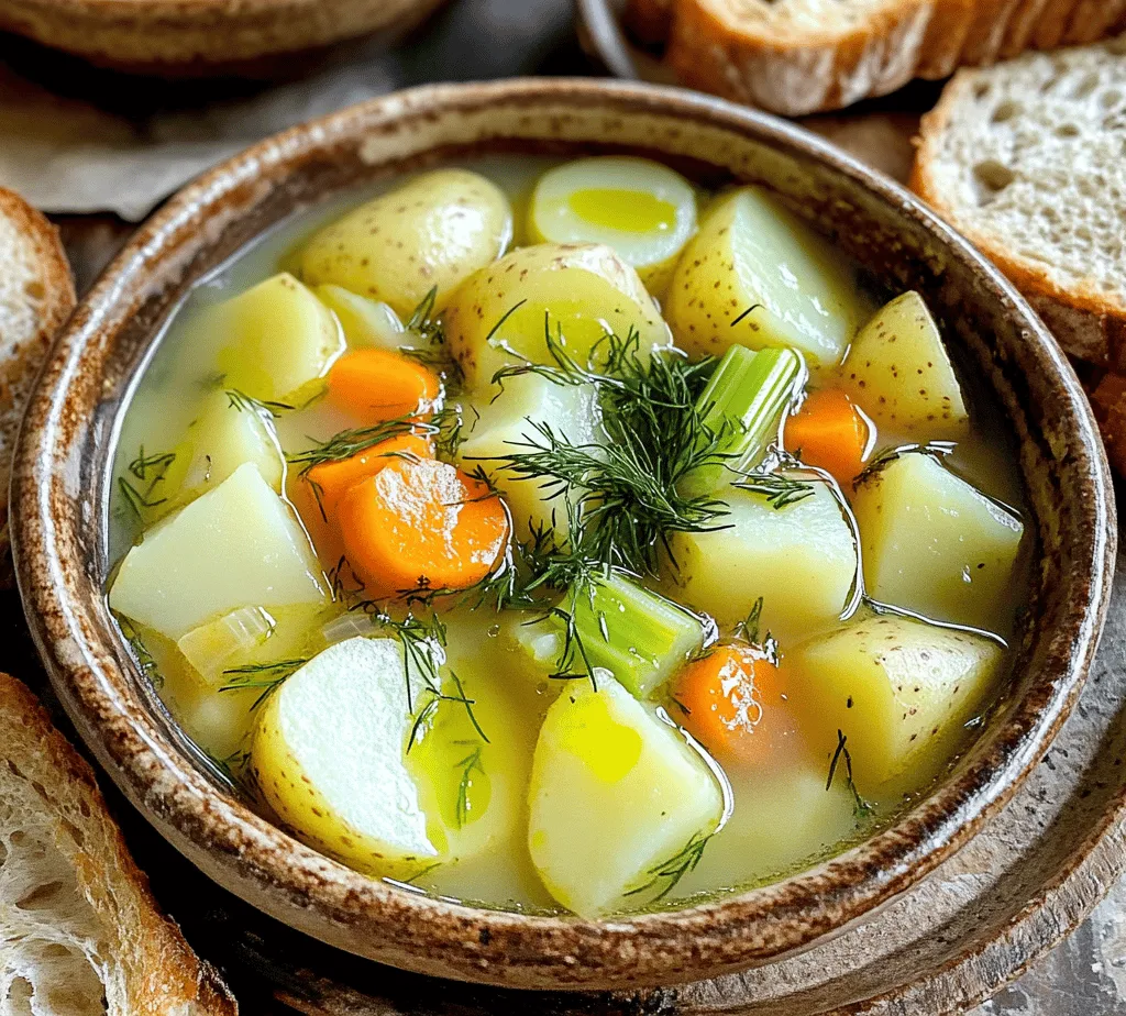 Polish cuisine is renowned for its hearty and comforting dishes that reflect the rich agricultural traditions and cultural heritage of the country. With an emphasis on wholesome ingredients, Polish meals often feature root vegetables, grains, and meats, making them perfect for family gatherings and cold winter nights. One such classic dish that embodies the comfort and warmth of Polish cooking is <strong>Kartoflanka</strong>, a traditional potato soup that has stood the test of time.” /></p>
</p>
<h3>Cooking the Potatoes</h3>
</p>
<p>To create a delicious bowl of Kartoflanka, the first step is to cook the potatoes properly. Begin by peeling the potatoes and cutting them into uniform cubes, about 1 to 1.5 inches in size. This ensures even cooking and helps the potatoes to soften at the same rate. Place the cubed potatoes into a large pot of cold, salted water. Bring the water to a gentle boil over medium-high heat.</p>
</p>
<p>Once boiling, reduce the heat to maintain a gentle simmer. This is crucial—too much heat can cause the potatoes to break apart before they are fully tender. Cook the potatoes for approximately 15-20 minutes or until they are fork-tender but not mushy. For optimal results, taste a cube to ensure it is soft enough while still holding its shape. This careful cooking process will yield a rich, creamy texture in your soup.</p>
</p>
<h3>Cooking Tips: Ensuring Potatoes Are Tender but Not Overcooked</h3>
</p>
<p>To ensure that your potatoes are tender without becoming overly soft, keep an eye on the cooking time and taste test along the way. Use a fork to pierce a potato cube; it should break apart with little resistance but still maintain its form. If you find that some potatoes are cooking faster than others, you may want to remove them from the pot and let the others continue cooking for a few more minutes. This careful attention will help you achieve just the right texture for your soup.</p>
</p>
<h3>Blending for Creaminess</h3>
</p>
<p>Once your potatoes are perfectly cooked, the next step is blending them to create a creamy soup base. Depending on the texture you prefer, you can blend the soup in different ways. For a smooth consistency, use an immersion blender directly in the pot until the soup is velvety and homogenous. If you prefer a chunkier texture, blend only half of the soup and stir it back into the pot with the remaining unblended portion.</p>
</p>
<p>Alternatively, if you do not have an immersion blender, you can transfer the soup in batches to a countertop blender. Just be cautious—allow the soup to cool slightly before blending to avoid any accidents with hot liquid splattering. The blending process is key to achieving the desired creaminess and richness that characterizes authentic Kartoflanka.</p>
</p>
<h3>Techniques for Achieving Desired Texture: Smooth vs. Chunky</h3>
</p>
<p>The texture of your Kartoflanka can dramatically affect the overall experience of the dish. For a smooth and creamy soup, blend thoroughly, ensuring no lumps remain. If you enjoy a bit of texture, aim for a mix of blended and whole potato pieces. You could also incorporate cooked vegetables like carrots or leeks into the blend, enriching the flavor while providing a pleasant contrast in texture.</p>
</p>
<p>If you are looking for an extra layer of sophistication, consider adding a drizzle of olive oil or a dollop of sour cream before serving. This not only enhances the visual appeal but also contributes to the soup’s overall creaminess.</p>
</p>
<h3>Finishing with Cream</h3>
</p>
<p>After blending, it’s time to finish your Kartoflanka with a splash of cream. Pour in heavy cream or a plant-based alternative like coconut cream for a rich, luscious finish. Stir it into the soup over low heat, ensuring it warms through without boiling. This step is essential, as it elevates the flavors and adds a luxurious mouthfeel.</p>
</p>
<h3>Balancing Flavors and Adjusting Seasoning for Perfection</h3>
</p>
<p>Once you’ve incorporated the cream, taste the soup and adjust the seasoning. Good seasoning is the key to elevating the flavors of your Kartoflanka. Add salt and freshly ground black pepper according to your preference. You can also experiment with herbs such as dill or parsley, which complement the potatoes beautifully. If you want to introduce a bit of acidity, consider a squeeze of fresh lemon juice or a splash of vinegar to balance the richness of the soup.</p>
</p>
<h3>Serving Suggestions</h3>
</p>
<p>Kartoflanka is best served hot, garnished with fresh herbs or a swirl of cream for an elegant touch. For a complete meal, pair it with crusty bread or rolls, which are perfect for dipping. A sprinkle of smoked paprika or a drizzle of chili oil can add a pop of color and a hint of heat, making every bowl visually appealing.</p>
</p>
<h3>Creative Presentation Ideas and Pairing Options with Bread</h3>
</p>
<p>To enhance the presentation, consider serving the soup in rustic ceramic bowls. Add a sprig of fresh dill or chives on top for a burst of color. You could also accompany the soup with a side of traditional Polish bread, such as rye or sourdough, which complements the soup’s creamy texture and brings a hearty element to the meal.</p>
</p>
<p>For a more festive presentation, serve the soup in small cups as an appetizer at gatherings, allowing guests to enjoy a warm, comforting sip in a stylish manner.</p>
</p>
<h3>Health Benefits of Kartoflanka</h3>
</p>
<p>Kartoflanka not only delights the taste buds but also provides numerous health benefits, making it a wonderful addition to your diet. The primary ingredients, potatoes, onions, and herbs, offer essential nutrients while being low in calories.</p>
</p>
<h4>Nutritional Analysis of Main Ingredients</h4>
</p>
<p>– <strong>Potatoes</strong>: A great source of vitamins C and B6, potassium, and dietary fiber, potatoes contribute to heart health and digestive wellness.</p>
<p>– <strong>Onions</strong>: Packed with antioxidants and anti-inflammatory properties, onions can boost the immune system and improve heart health.</p>
<p>– <strong>Herbs</strong>: Fresh herbs like dill and parsley add flavor without added calories, while also providing vitamins and minerals.</p>
</p>
<h4>Benefits of a Plant-Based Diet with a Focus on Soups</h4>
</p>
<p>Soups like Kartoflanka are an integral part of a plant-based diet, offering a way to consume a variety of vegetables in a single dish. They are hydrating, filling, and nutrient-dense, making them an excellent choice for those looking to maintain a healthy lifestyle. Additionally, soups are easy to digest and can be tailored to meet various dietary preferences.</p>
</p>
<h4>Comfort Food That Supports Wellness</h4>
</p>
<p>Kartoflanka embodies the essence of comfort food—warm, nourishing, and satisfying. The wholesome ingredients come together in a way that not only nourishes the body but also warms the soul, making it a go-to dish during colder months or when you’re in need of a little extra comfort.</p>
</p>
<h3>Cultural Significance and Sharing Traditions</h3>
</p>
<p>Kartoflanka is more than just a soup; it holds a special place in Polish cuisine and culture. Traditionally, it is served during festive occasions, family gatherings, and holidays, where the warmth of the soup brings people together.</p>
</p>
<h4>How Kartoflanka Is Served During Polish Holidays and Special Occasions</h4>
</p>
<p>During Polish holidays such as Christmas, Kartoflanka may accompany other traditional dishes, creating a hearty meal that pays homage to family recipes passed down through generations. It is often made in large batches, ensuring there is enough to share among family and friends, fostering a sense of community and togetherness.</p>
</p>
<h4>Personal Stories or Anecdotes Related to Family Traditions Involving This Dish</h4>
</p>
<p>Many Polish families have their unique twists on Kartoflanka, often influenced by regional ingredients or family traditions. One might recall memories of a grandmother stirring the pot on a cold winter day, the aroma filling the home and creating an atmosphere of warmth and love. Such stories are integral in keeping the tradition alive and passing recipes down through the generations.</p>
</p>
<h4>The Role of Food in Polish Culture and Community Gathering</h4>
</p>
<p>In Polish culture, food plays a vital role in social interactions and community gatherings. Sharing meals is seen as a way to connect, share stories, and celebrate life’s milestones. Kartoflanka serves as a perfect dish for such occasions, inviting everyone to enjoy a hearty bowl and engage in conversation.</p>
</p>
<h3>Variations and Adaptations of Kartoflanka</h3>
</p>
<p>While traditional Kartoflanka is delightful on its own, there are numerous ways to adapt the recipe to suit your taste preferences or dietary needs.</p>
</p>
<h4>Suggestions for Ingredient Substitutions</h4>
</p>
<p>– <strong>Herbs</strong>: Experiment with different herbs such as thyme or basil for a unique flavor profile.</p>
<p>– <strong>Vegetables</strong>: Add carrots, leeks, or even celery to enhance the soup’s depth and nutritional value.</p>
</p>
<h4>Tips for Making the Soup Heartier</h4>
</p>
<p>For those seeking a heartier version of Kartoflanka, consider adding proteins like white beans, lentils, or chickpeas. These additions will not only make the soup more filling but also contribute additional fiber and nutrients.</p>
</p>
<h4>Seasonal Variations Using Summer Vegetables or Garnishes</h4>
</p>
<p>In the summer months, you can incorporate seasonal vegetables such as zucchini, corn, or bell peppers. These vegetables can brighten up the soup and add a fresh, vibrant twist. For garnish, consider topping with fresh basil or a sprinkle of feta cheese for added flavor and texture.</p>
</p>
<h3>Conclusion</h3>
</p>
<p>Kartoflanka is a comforting, nourishing dish that epitomizes the warmth and richness of Polish cuisine. Its creamy texture, coupled with the wholesome goodness of potatoes and herbs, makes it a beloved staple in many households.</p>
</p>
<p>As you explore the depths of Polish cooking, this recipe offers a gateway into a world of tradition, flavor, and community. We encourage you to gather your loved ones, cook a pot of Kartoflanka, and share the experience. Don’t shy away from experimenting with the recipe, making it your own, and discovering the joy of creating a dish that not only satisfies the palate but also warms the heart.</p>
</div>