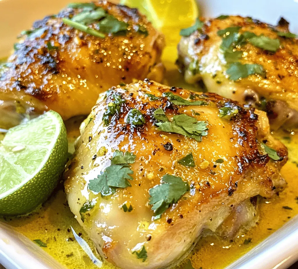 Coconut Lime Chicken is a luscious and refreshing dish that brings together the tropical flavors of coconut and lime, making it a perfect choice for any meal. This recipe showcases the succulent tenderness of chicken thighs marinated in a creamy coconut milk blend, enhanced with zesty lime and aromatic spices. The combination of these ingredients not only tantalizes the taste buds but also transforms a simple chicken dish into a culinary experience that transports you to a sun-kissed tropical paradise.