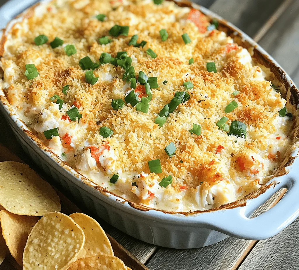 Crab dip has carved out a special place in the culinary world, becoming a staple at gatherings, parties, and cozy nights in. Its creamy texture and rich flavors make it an irresistible appetizer that quickly disappears from any table. Whether served at a festive gathering or as a comforting treat during a movie night, this dish embodies the essence of indulgence. Among the many variations of crab dip, the Creamy Baked Hot Crab Dip stands out as a crowd-pleaser, combining the savory essence of crab meat with a luscious, creamy base.