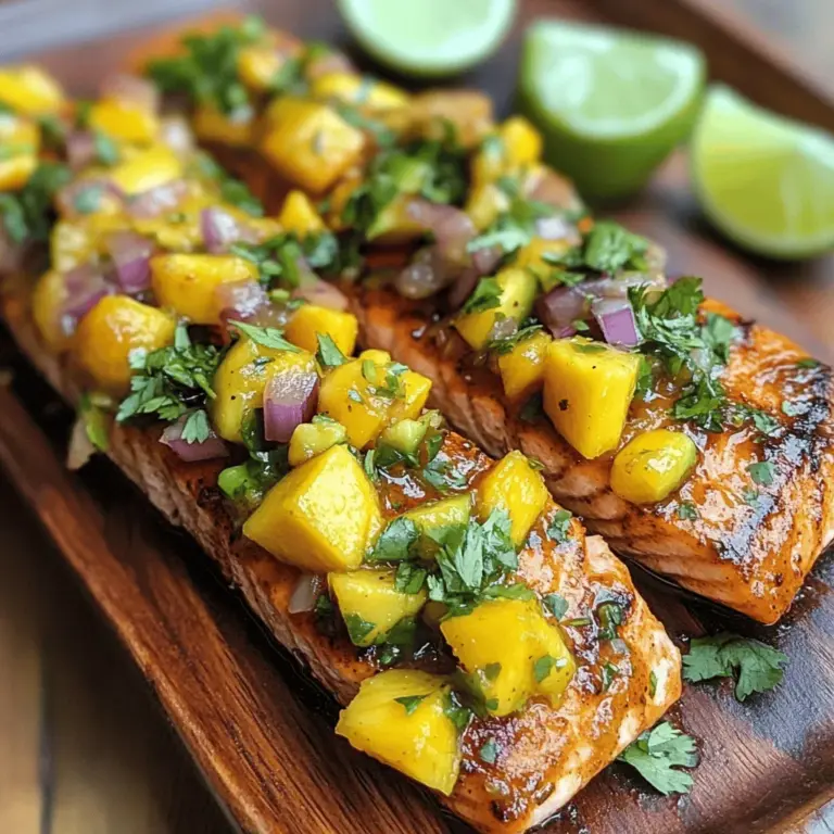 Welcome to the vibrant world of culinary delights where flavors come alive! Today, we are diving into the irresistible dish of Sizzling Chipotle Salmon with Mango Avocado Salsa. This recipe is not just a meal; it’s an experience that brings together the bold spiciness of chipotle-infused salmon and the refreshing zest of a fresh mango avocado salsa. Perfect for a sunny day or a cozy dinner, this dish offers a burst of flavor that is sure to impress your family and friends while satisfying your taste buds.