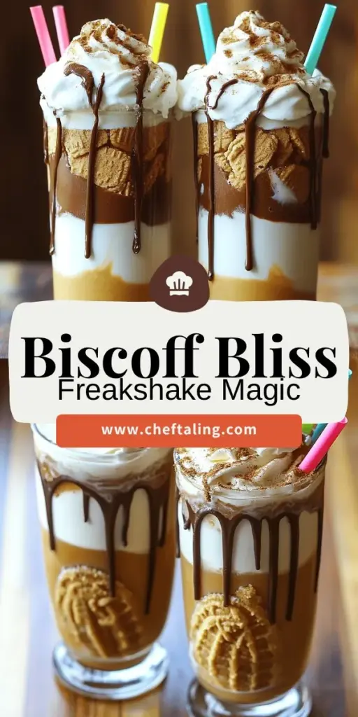 Indulge in the delightful Lotus Biscoff Freakshake, a rich and creamy dessert that combines vanilla ice cream with the unique spiced flavor of Biscoff cookies. This visually stunning shake is perfect for any occasion, from family gatherings to a cozy night in. Discover how to create this decadent treat with my easy-to-follow recipe and impress everyone with its satisfying crunch and irresistible taste. Click through to explore the full recipe and elevate your dessert game!