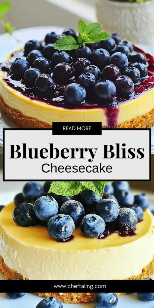 Savor the creamy delight of the best blueberry cheesecake with this easy-to-follow recipe! Perfect for any occasion, this dessert pairs the rich texture of cream cheese with the vibrant sweetness of fresh blueberries. Learn how to create a buttery crust and luscious blueberry topping that will have everyone asking for seconds. Click through to discover the full recipe and elevate your dessert game today!