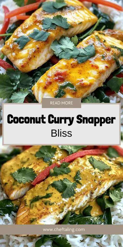 Discover the mouthwatering experience of Coconut Curry Snapper Delight, a recipe that brings the rich flavors of coconut milk and tender snapper fish together in perfect harmony. Ideal for weeknight meals or special occasions, this dish is simple to make yet impressively delicious. Learn how to create this vibrant curry that will transport you to tropical shores. Click through to explore the full recipe and elevate your cooking with this delightful seafood dish!