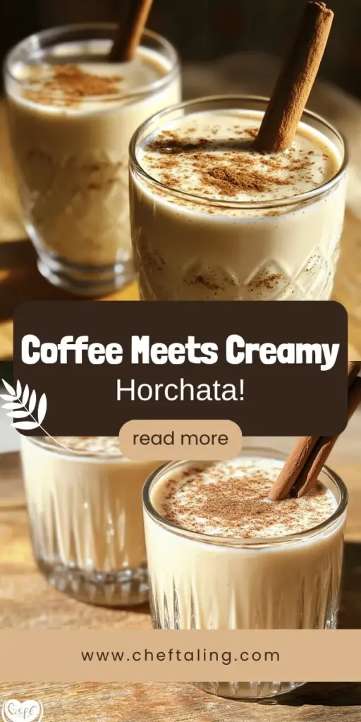 Indulge in the rich flavors of Horchata de Café with this simple and delightful recipe! This refreshing beverage combines creamy traditional horchata with the bold essence of coffee, creating a unique drink that's perfect for any time of day. Discover its cultural significance, nutritional benefits, and easy preparation steps to make your own Horchata de Café at home. Click through to explore the recipe and elevate your beverage game today!