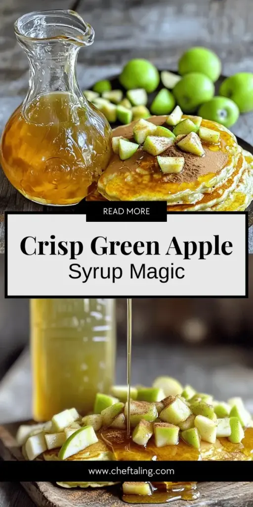 Discover the magic of homemade crunchy green apple syrup with this simple recipe that elevates your culinary creations! Learn how to turn fresh green apples into a delicious syrup that adds a tangy twist to pancakes, desserts, and cocktails. With an easy-to-follow guide, you'll master the art of syrup-making in no time. Click through to explore the complete recipe and see how this vibrant syrup can enhance your favorite dishes!