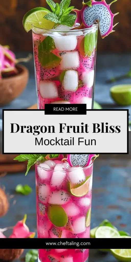 Experience the ultimate summer refreshment with the Dragon Fruit Bliss Mocktail! This vibrant non-alcoholic drink combines exotic dragon fruit syrup, zesty lime juice, and creamy coconut for a delightful taste sensation. Perfect for summer parties, brunches, or a cozy night in, this mocktail not only quenches your thirst but also dazzles the eyes. Click through for a step-by-step guide and elevate your gatherings with this stunning beverage today!