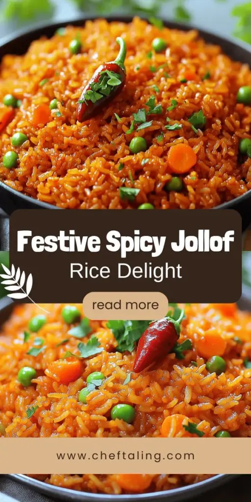 Embark on a flavorful culinary adventure with our Spicy Festive Jollof Rice recipe! This vibrant Nigerian dish is perfect for celebrations, blending spices, tomatoes, and peppers into a delicious centerpiece. Learn the origins and variations while following our simple step-by-step guide to create this beloved staple in your kitchen. Click to explore the recipe and impress your friends and family at your next gathering!