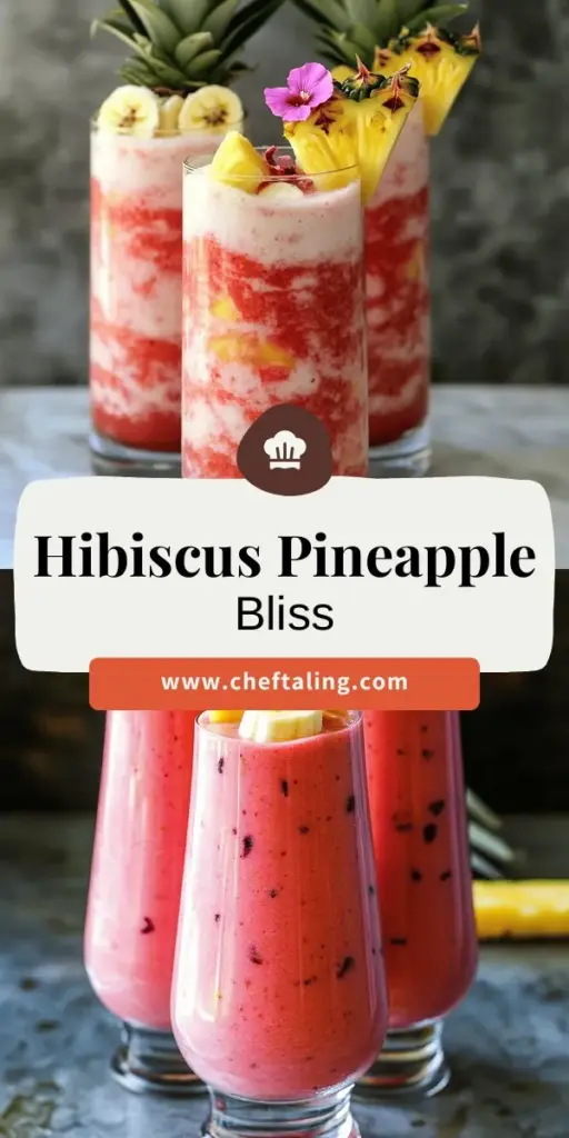 Discover the vibrant and refreshing Hibiscus Tea Pineapple Smoothie that’s perfect for any time of day! Packed with health benefits from hibiscus tea, fresh pineapple, and creamy bananas, this delicious smoothie delights your taste buds while boosting your nutrition. Whether for breakfast, a snack, or post-workout, this smoothie is a quick and easy way to energize your day. Click through to explore the full recipe and treat yourself to this tropical delight!