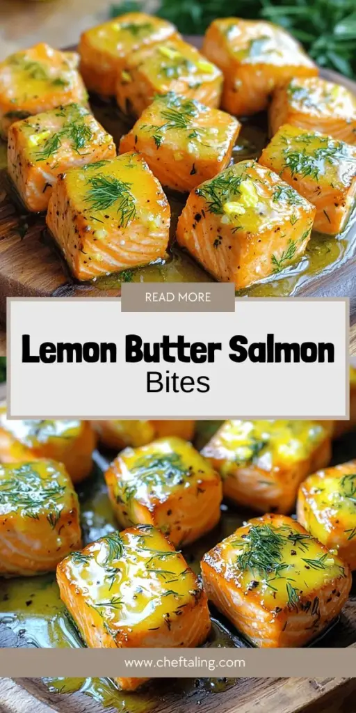 Savor the delightful taste of savory lemon butter salmon bites with this easy-to-follow recipe that combines fresh ingredients and rich flavors. Tender salmon morsels are perfectly seared and coated in a buttery lemon sauce that will wow your taste buds. Ideal as an appetizer or a main dish, these bites are not only delicious but also packed with health benefits. Click through to explore this gourmet recipe and impress your guests today!