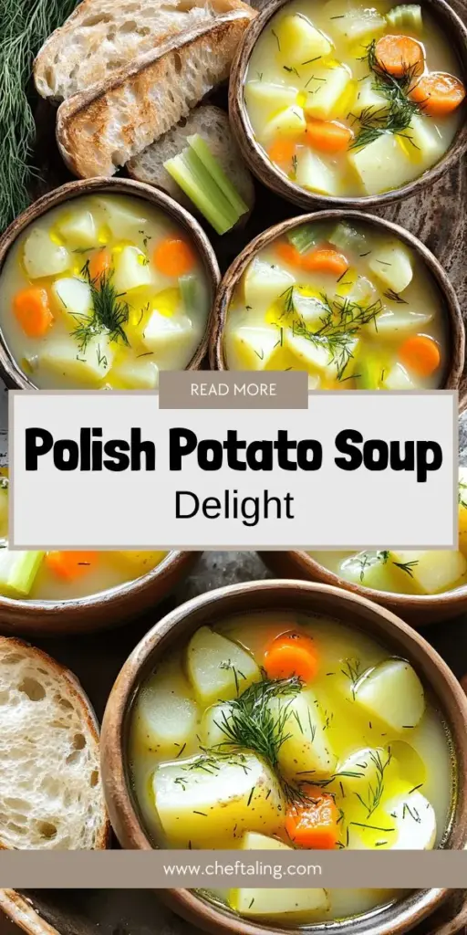 Discover the heartwarming flavors of Kartoflanka, a classic Polish potato soup that's perfect for cozy nights! This delightful recipe showcases the humble potato, enhanced with fresh herbs and savory vegetables for a comforting and nourishing meal. Perfect for family gatherings or as a winter warmer, Kartoflanka is easy to make and incredibly satisfying. Click through to explore this delicious recipe and bring a taste of Polish tradition to your table!