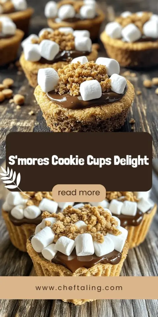 Indulge in the delightful world of S'mores Cookie Cups with this easy-to-follow recipe that puts a twist on the classic campfire treat! These sweet, gooey cups combine rich chocolate, toasted marshmallows, and a crunchy graham cracker base, making them perfect for any occasion. Ready to impress your friends and family? Click through to explore the step-by-step guide and discover how to create these irresistible dessert delights that will have everyone craving more!