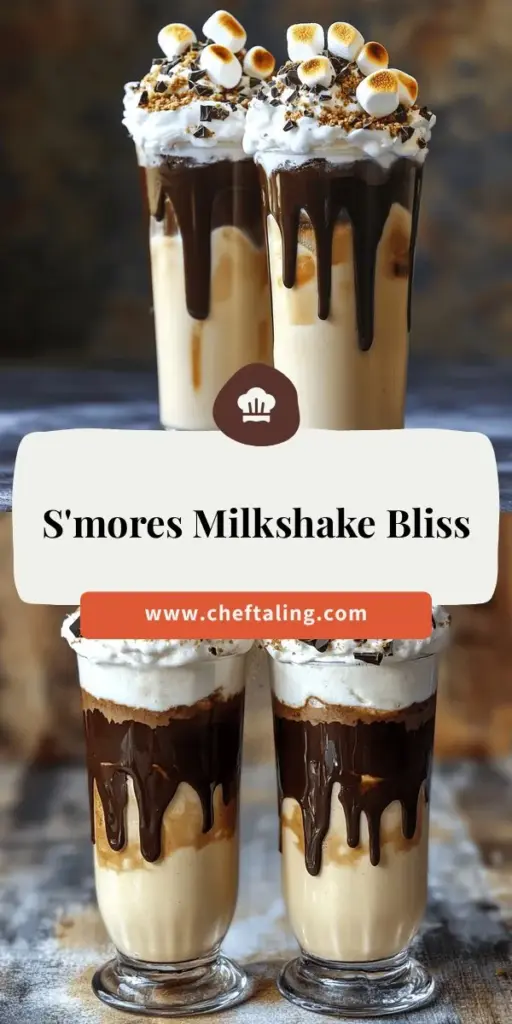 Dare to treat yourself to the ultimate S'mores experience with this delicious S'mores Milkshake Delight! This creamy, decadent drink captures the classic flavors of chocolate, marshmallow, and graham crackers in a refreshing shake that’s perfect for any occasion. Make lasting memories with this delightful recipe that is easy to follow and perfect for sharing. Click to explore how to create this nostalgic drink and elevate your dessert game!