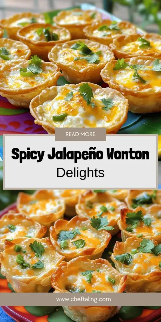 Satisfy your snack cravings with these Jalapeño Popper Wonton Cups, an exciting twist on a classic appetizer! These bite-sized delights feature crispy wonton wrappers filled with creamy, spicy jalapeño goodness that's perfect for any gathering. Easy to make and sure to impress, these wonton cups can be customized to suit your style. Click to explore the full recipe and elevate your next party menu with these irresistible treats!