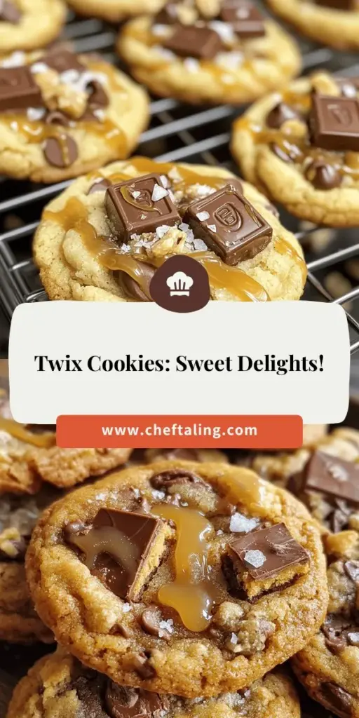 Satisfy your sweet tooth with these indulgent Twix cookies, the perfect blend of chocolate, caramel, and buttery goodness! This simple recipe is easy enough for novice bakers, ensuring delicious results every time. Ideal for parties, celebrations, or a delightful treat just for you, these cookies are sure to impress. Click through to discover the full recipe and tips for creating your new favorite dessert that combines all the best flavors of a classic Twix bar!