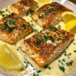 If you’re looking for a dish that perfectly balances elegance and simplicity, look no further than creamy herb garlic salmon. This delightful recipe combines the tender, flaky texture of salmon fillets with a rich and velvety herb-infused sauce. The dish is not only visually appealing but also bursts with flavors that are sure to impress even the most discerning palates.