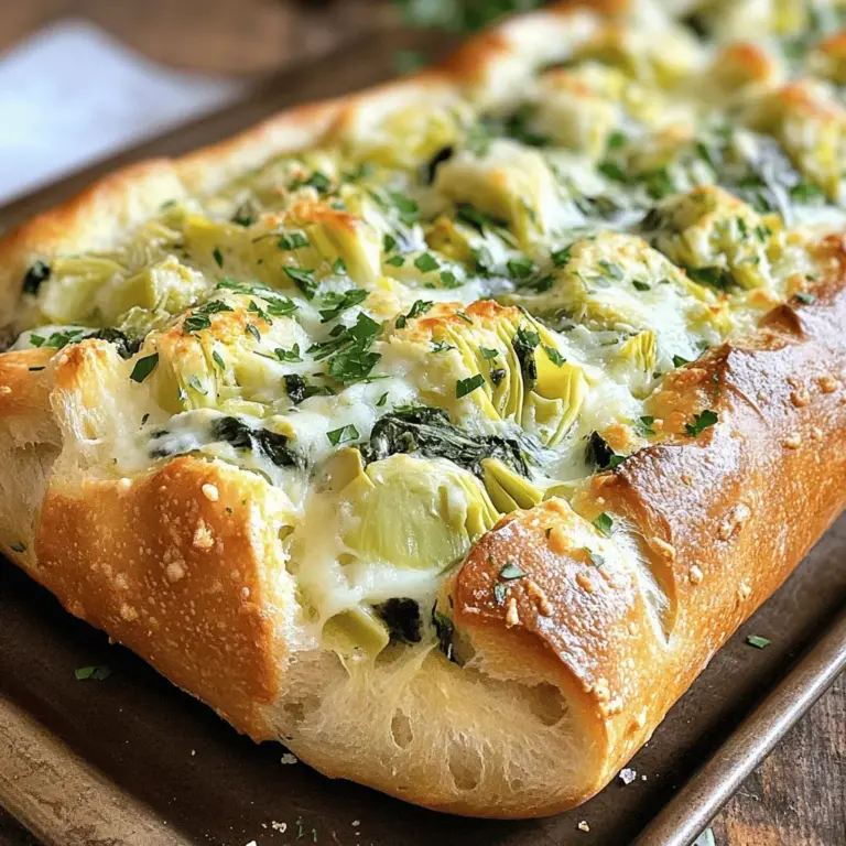 Stuffed bread has long been a beloved dish across various cuisines, celebrated for its ability to transform a simple loaf into an enticing centerpiece. From Italian focaccia to Middle Eastern manakish, the concept of filling bread with flavorful ingredients is a culinary tradition that transcends borders. One of the standout variations in this genre is the Spinach and Artichoke Stuffed Bread. This delightful dish combines the earthy taste of spinach with the tangy flavor of artichokes, all encased in a warm, crusty bread that makes it perfect for gatherings, parties, or even a cozy night in.