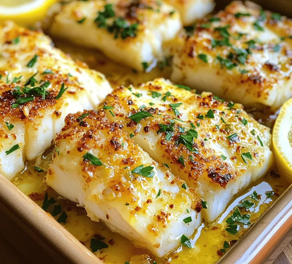 Discover the delightful flavors of Garlic Butter Cod, a simple yet elegant dish that brings together the richness of butter, the aromatic essence of garlic, and the delicate texture of cod. This recipe is perfect for both weeknight dinners and special occasions, offering a quick preparation time and minimal ingredients while delivering maximum taste. With its buttery garlic sauce that seeps into the tender cod, every bite is a burst of flavor that will leave your taste buds wanting more.