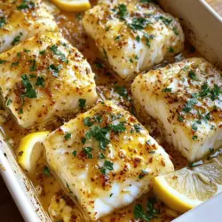 Discover the delightful flavors of Garlic Butter Cod, a simple yet elegant dish that brings together the richness of butter, the aromatic essence of garlic, and the delicate texture of cod. This recipe is perfect for both weeknight dinners and special occasions, offering a quick preparation time and minimal ingredients while delivering maximum taste. With its buttery garlic sauce that seeps into the tender cod, every bite is a burst of flavor that will leave your taste buds wanting more.