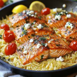 In today’s fast-paced world, finding time to prepare healthy meals can often feel like a daunting task. However, with the right recipes, you can create satisfying and nutritious dishes in a fraction of the time. One such recipe that fits the bill perfectly is One Skillet Salmon with Lemon Orzo. This delightful dish combines the rich, buttery flavor of salmon with the zesty brightness of lemon and the hearty texture of orzo pasta, all cooked in a single skillet. Not only does it save you time on cleaning up, but it also offers a symphony of flavors that will tantalize your taste buds.