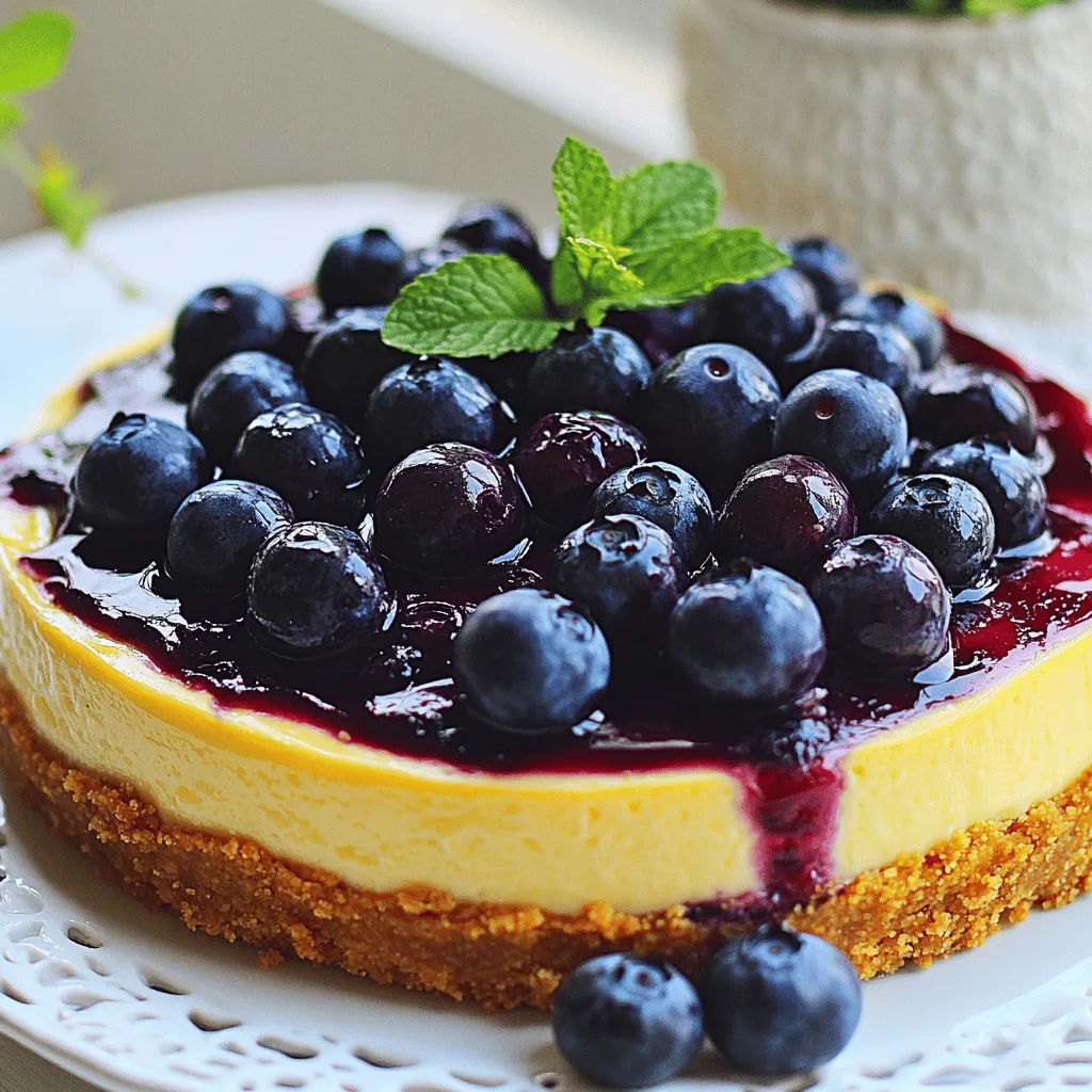 Indulge in the Creamy Delight of the Best Blueberry Cheesecake