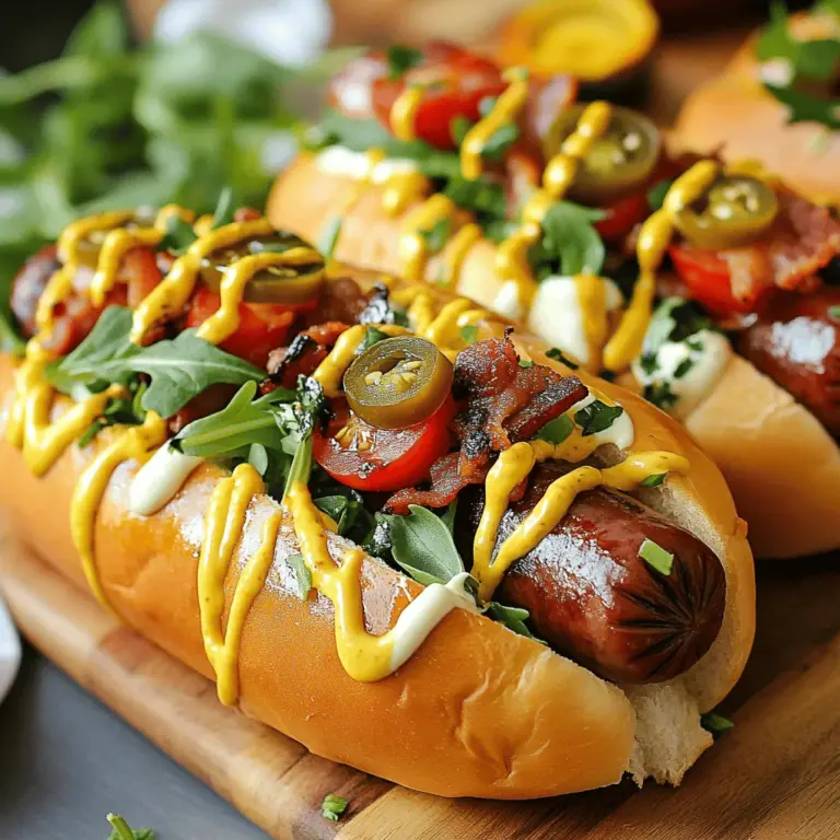 The key to crafting exceptional Gourmet BLT Hot Dogs lies in selecting high-quality ingredients that complement one another. Here’s a closer look at the essential components that will elevate your dish from ordinary to extraordinary.