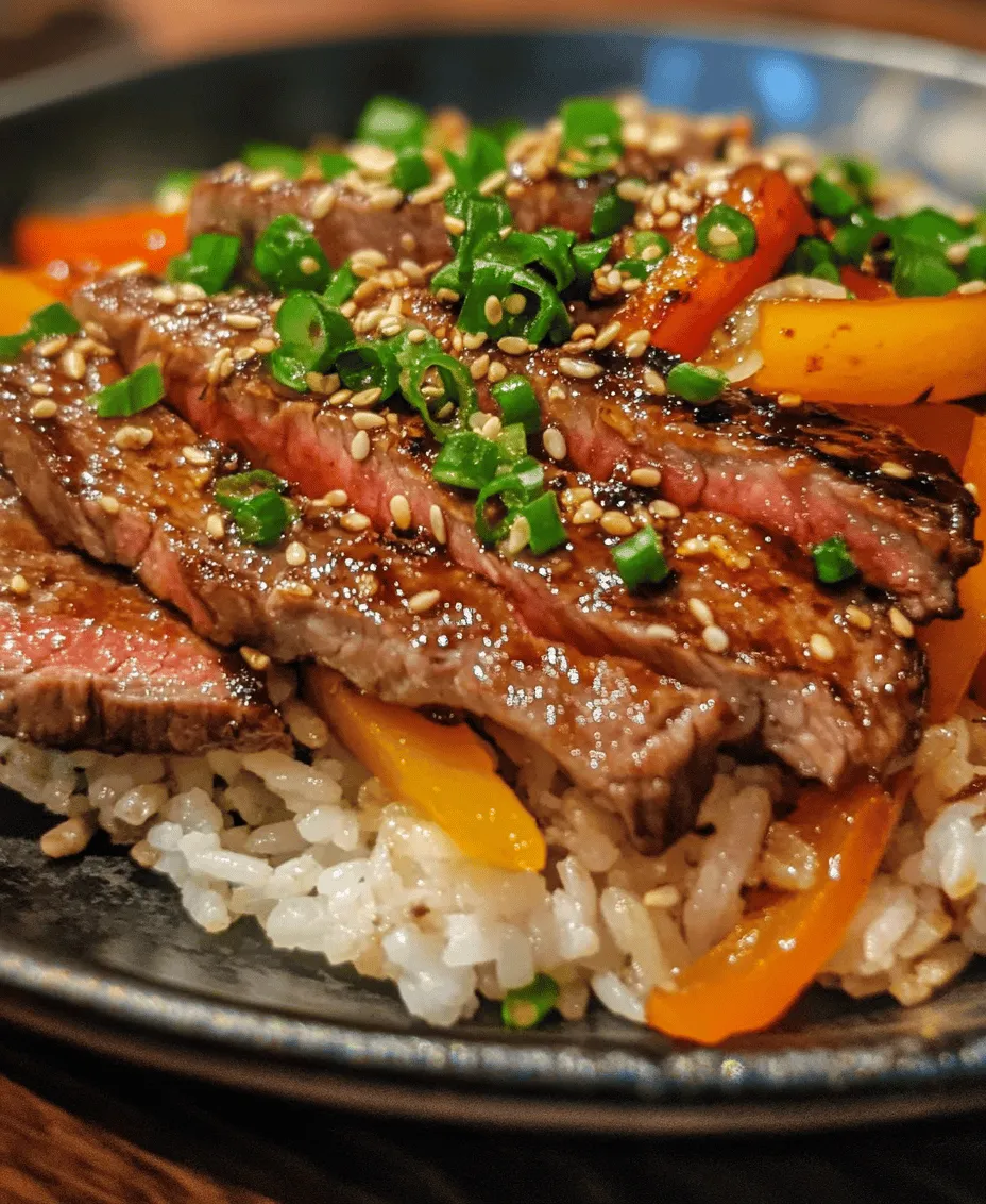 Sizzling Pepper Steak Stir-Fry is a vibrant and mouthwatering dish that brings a delightful combination of flavors and textures to your dining table. This recipe showcases tender slices of flank steak, perfectly seared and tossed with colorful bell peppers and aromatic vegetables, creating a quick yet satisfying meal. The savory notes of soy sauce and the subtle sweetness of the vegetables come together to create an irresistible stir-fry that is sure to please even the pickiest eaters.