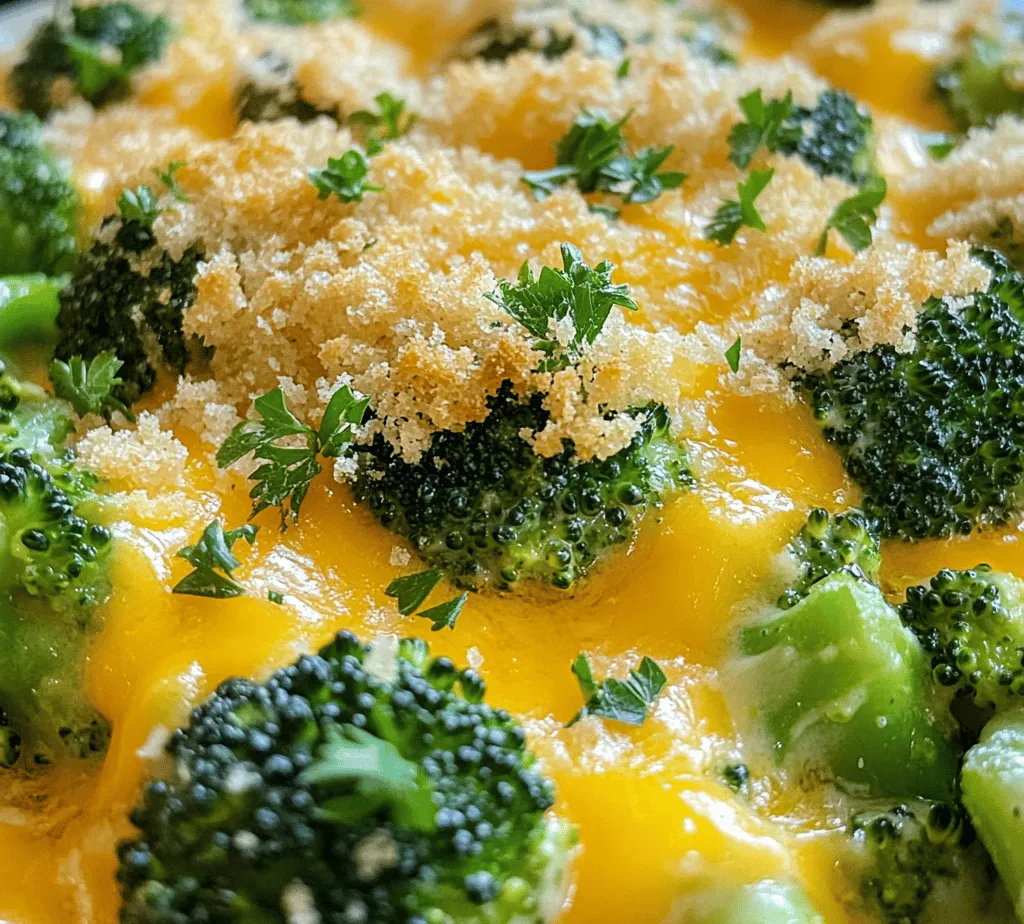 In the realm of comfort food, few dishes rival the heartwarming and satisfying nature of a cheesy broccoli casserole. This delightful recipe combines fresh broccoli, creamy mushroom soup, and sharp cheddar cheese, creating a dish that's not only delicious but also packed with nutrients. Whether you're looking for a side dish to accompany your holiday feast or a hearty main course for a weeknight dinner, this cheesy broccoli casserole is a versatile option that promises to please both children and adults alike.