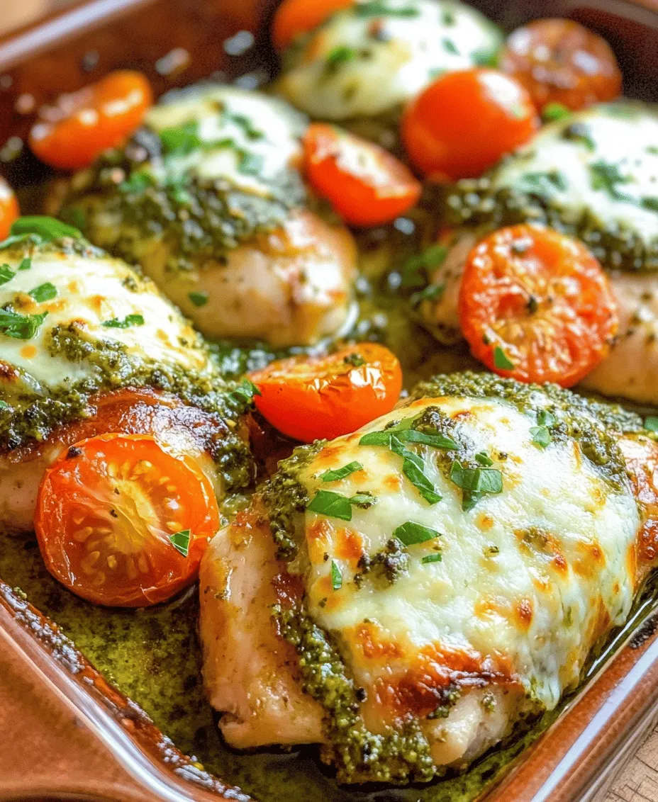 In the fast-paced world we live in, finding the time to prepare a delicious meal can often feel like an impossible task. Busy families and food enthusiasts alike are always on the lookout for quick, easy recipes that don’t compromise on flavor or quality. Enter the Easy 4 Ingredient Pesto Chicken Bake—a culinary gem that fits seamlessly into any weeknight dinner routine. This recipe is designed for those who appreciate fresh, comforting meals without the hassle of complicated cooking techniques or long ingredient lists.