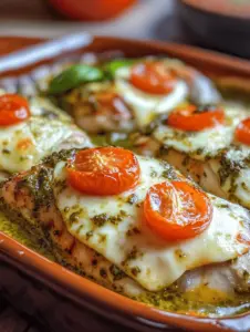 In the fast-paced world we live in, finding the time to prepare a delicious meal can often feel like an impossible task. Busy families and food enthusiasts alike are always on the lookout for quick, easy recipes that don’t compromise on flavor or quality. Enter the Easy 4 Ingredient Pesto Chicken Bake—a culinary gem that fits seamlessly into any weeknight dinner routine. This recipe is designed for those who appreciate fresh, comforting meals without the hassle of complicated cooking techniques or long ingredient lists.
