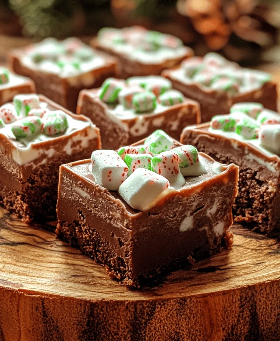 As the holiday season approaches, many of us find ourselves reminiscing about the sweet treats that make this time of year so special. One of the most beloved confections enjoyed around the holidays is fudge. Its rich, creamy texture and indulgent flavors make it a perfect gift for friends and family, or a delightful addition to any dessert table. Among the various fudge recipes out there, <strong>Minty Bliss Peppermint Fudge</strong> stands out as a crowd-pleaser that perfectly captures the essence of the festive season.” /></p>
</p>
<h3>The Impact of Flavors on the Overall Taste</h3>
</p>
<p>Minty Bliss Peppermint Fudge is a delightful treat that embodies the perfect harmony of flavors. The combination of rich, creamy chocolate with the refreshing notes of peppermint creates a sensory experience that is both indulgent and invigorating. This balance is crucial; too much peppermint can overpower the chocolate, while too little can leave the fudge tasting flat. When making this fudge, it’s essential to taste the mixture at various stages and adjust the peppermint extract to ensure that it complements rather than overwhelms the chocolatey goodness. This approach not only enhances your fudge’s flavor but also makes the final product uniquely yours.</p>
</p>
<h3>Pouring and Setting the Base Layer</h3>
</p>
<p>Once you’ve achieved the desired flavor balance, it’s time to pour and set the base layer of your fudge. Start by preparing a 9×9-inch square baking dish lined with parchment paper for easy removal. Carefully pour the semi-sweet chocolate mixture into the prepared dish, ensuring an even distribution across the bottom.</p>
</p>
<h4>Techniques for Evenly Spreading the Fudge Mixture</h4>
</p>
<p>To spread the fudge mixture evenly, use a rubber spatula or the back of a spoon. Start at one corner and gently push the mixture towards the opposite side, repeating this motion until the fudge is uniformly distributed. Ensure that the layer is smooth and level, as this will set the foundation for the white chocolate layer that follows. If you encounter any air bubbles, gently tap the baking dish on the countertop to release them, ensuring a smooth surface.</p>
</p>
<h3>Importance of Pressing in the Crushed Peppermint for Aesthetics and Flavor</h3>
</p>
<p>After spreading the base layer, it’s time to add a visual and flavorful touch: crushed peppermint candies. Gently press them into the surface of the fudge. This step is vital for both aesthetics and flavor infusion. Not only does it create a beautiful, festive look, but it also ensures that the peppermint flavor seeps into every bite. The contrast of the crunchy peppermint against the creamy fudge adds an exciting texture that enhances the overall experience.</p>
</p>
<h3>Creating the White Chocolate Layer</h3>
</p>
<p>With the peppermint firmly in place, it’s time to create the decadent white chocolate layer that will top off your fudge.</p>
</p>
<h4>Melting White Chocolate</h4>
</p>
<p>Melt your white chocolate using a double boiler or microwave method. If using a microwave, be sure to heat it in short bursts of 15-20 seconds, stirring in between to prevent burning. White chocolate can be temperamental, so patience is key.</p>
</p>
<h4>Similar Techniques to Melting Semi-Sweet Chocolate</h4>
</p>
<p>The techniques for melting white chocolate are similar to those used for semi-sweet chocolate. However, white chocolate requires a bit more attention due to its lower melting point. Always maintain a gentle heat and avoid moisture contact, which can cause the chocolate to seize.</p>
</p>
<h4>Common Pitfalls and How to Avoid Them</h4>
</p>
<p>One common pitfall when melting white chocolate is overheating. If it becomes grainy or hardens, there’s no saving it. To avoid this, keep the heat low and stir frequently. If you find yourself in a sticky situation, you can try adding a teaspoon of vegetable oil to restore smoothness, but this should be a last resort.</p>
</p>
<h3>Topping with Peppermint</h3>
</p>
<p>Once your white chocolate is melted and smooth, it’s time to pour it over the base layer.</p>
</p>
<h4>Best Practices for Adding the Finishing Touches</h4>
</p>
<p>Pour the melted white chocolate over the cooled chocolate base layer, making sure to cover it completely. Use a spatula to smooth it out and ensure an even coating.</p>
</p>
<h4>How to Achieve an Even Distribution of Peppermint Candy</h4>
</p>
<p>Before the white chocolate sets, sprinkle additional crushed peppermint candies on top. This not only enhances the visual appeal but also provides a delightful crunch and burst of flavor with every bite. For even distribution, use a light touch and sprinkle from a height to ensure that every piece gets a touch of peppermint magic.</p>
</p>
<h3>Chilling and Serving</h3>
</p>
<p>Now that your Minty Bliss Peppermint Fudge is layered and topped, it’s essential to chill it properly.</p>
</p>
<h4>Importance of Refrigeration for Setting the Fudge</h4>
</p>
<p>Place the baking dish in the refrigerator for at least 2-3 hours, or until the fudge is completely firm. This step is crucial for ensuring that the layers adhere properly and the fudge maintains its shape when cut.</p>
</p>
<h4>Tips on How to Cut the Fudge for Uniform Pieces</h4>
</p>
<p>Once set, remove the fudge from the baking dish by lifting it out using the parchment paper. Place it on a cutting board and use a sharp knife to cut it into uniform squares. For clean cuts, warm the knife under hot water, then dry it before slicing. This technique prevents the fudge from sticking to the knife, resulting in neat edges.</p>
</p>
<h3>Presentation Ideas for Serving Minty Bliss Peppermint Fudge</h3>
</p>
<p>Presentation can elevate your fudge from homemade to gourmet. Arrange the cut pieces on a decorative platter, and consider garnishing with additional crushed peppermint or drizzling melted chocolate over the top for an elegant touch. Placing the fudge in festive cupcake liners can add a charming detail, especially for holiday gatherings.</p>
</p>
<h3>Variations and Customizations</h3>
</p>
<p>One of the best aspects of making Minty Bliss Peppermint Fudge is the opportunity to customize it to suit your taste.</p>
</p>
<h4>Suggestions for Adding Nuts or Other Flavor Extracts</h4>
</p>
<p>Consider incorporating chopped nuts, such as walnuts or pecans, for added texture and flavor. Alternatively, a splash of almond or vanilla extract can complement the peppermint beautifully.</p>
</p>
<h4>Alternative Toppings That Can Complement the Fudge</h4>
</p>
<p>If peppermint isn’t your favorite, try substituting it with crushed Oreos, sprinkles, or even drizzles of caramel or dark chocolate. These variations can create a unique twist on the classic fudge.</p>
</p>
<h4>Tips for Adjusting Sweetness Levels According to Preference</h4>
</p>
<p>For those who prefer less sweetness, opt for bittersweet chocolate instead of semi-sweet or reduce the amount of white chocolate topping. Adjusting the peppermint flavor can also help balance the overall sweetness, so taste and tweak as you go.</p>
</p>
<h3>Nutritional Information</h3>
</p>
<p>When indulging in Minty Bliss Peppermint Fudge, it’s essential to consider the nutritional aspects.</p>
</p>
<h4>Overview of Nutritional Aspects of Minty Bliss Peppermint Fudge</h4>
</p>
<p>A typical serving of this fudge is rich in calories due to the chocolate and sugar content, but it can also provide a small amount of calcium from the white chocolate.</p>
</p>
<h4>Discussion on Portion Sizes and Indulgence</h4>
</p>
<p>Because fudge is quite rich, smaller portion sizes are advisable. Enjoying a piece or two as a treat allows you to indulge without overdoing it. This approach lets you savor the flavors while maintaining balance in your diet.</p>
</p>
<h3>Conclusion</h3>
</p>
<p>Making Minty Bliss Peppermint Fudge is more than just a cooking project; it’s an enjoyable experience that brings the warmth of homemade treats into your kitchen. This fudge is perfect for a variety of occasions, from festive holiday gatherings to casual get-togethers with friends. Its vibrant flavors and beautiful presentation make it a standout dessert that everyone will love.</p>
</p>
<p>Embrace the joy of creating and sharing Minty Bliss Peppermint Fudge, and don’t hesitate to experiment with your variations. Each batch is a chance to express your culinary creativity, and sharing the results with loved ones is what truly makes the process rewarding. Whether you’re making a batch for yourself or to share, the experience of crafting homemade treats is always worth it. Enjoy the journey, and relish in the delightful results!</p>
</div>