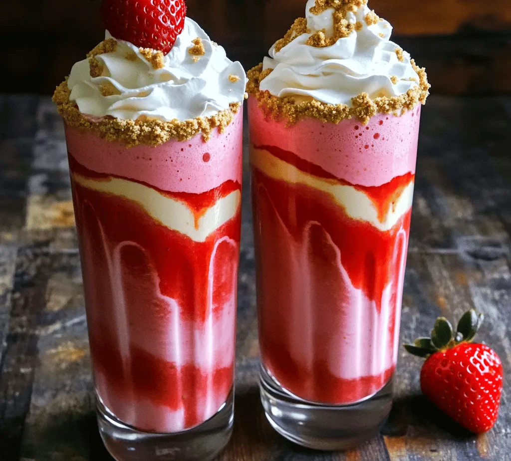 In the world of indulgent treats, few desserts can rival the lusciousness of a strawberry cheesecake. This beloved dessert, with its velvety cream cheese filling and buttery graham cracker crust, evokes feelings of comfort and joy. Now, imagine that delightful flavor transformed into a creamy, dreamy milkshake. The Strawberry Cheesecake Bliss Milkshake combines fresh strawberries, rich cream cheese, and smooth vanilla ice cream for an unforgettable experience that is sure to satisfy your sweet tooth.