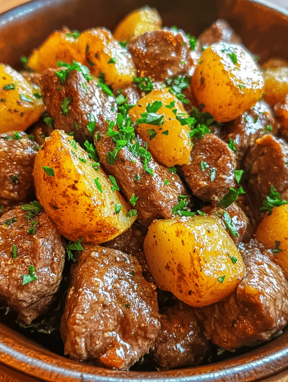 If you’re searching for a comforting dish that’s both satisfying and easy to prepare, look no further than Slow Cooker Garlic Butter Beef Bites & Potatoes. This delicious recipe offers tender bites of beef infused with rich garlic butter flavors, paired perfectly with baby potatoes that soak up all the savory goodness. Ideal for family gatherings or busy weeknights, this slow cooker meal not only saves you time in the kitchen but also allows the flavors to meld beautifully, creating a comforting experience that everyone will love.