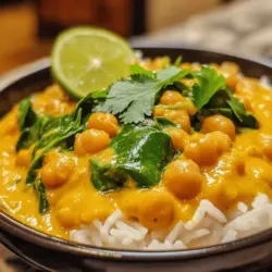 Creamy Coconut Chickpea Curry is a dish that has captured the hearts and palates of food lovers worldwide. Its appeal lies not only in its rich and comforting flavors but also in its flexibility as a wholesome, plant-based meal. This vibrant dish is often celebrated in both Indian and Thai cuisines, with each culture imparting its unique twist. The combination of creamy coconut milk and protein-packed chickpeas creates a wonderful balance of texture and taste, making it an ideal choice for anyone looking to indulge in a satisfying yet healthy meal.