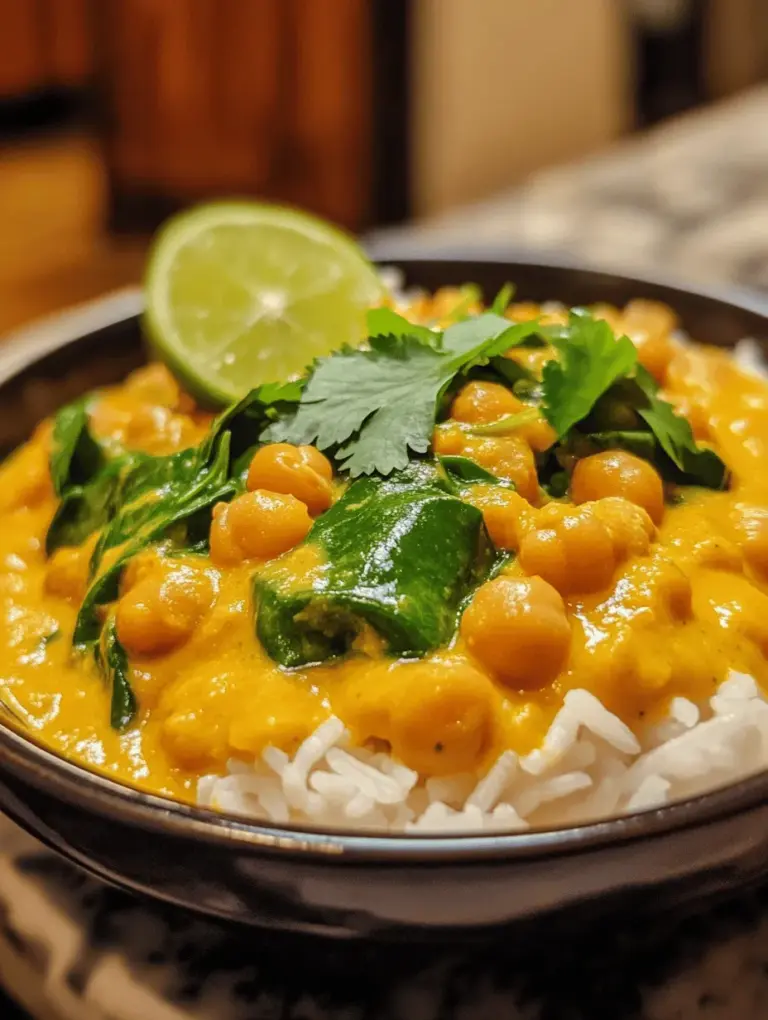 Creamy Coconut Chickpea Curry is a dish that has captured the hearts and palates of food lovers worldwide. Its appeal lies not only in its rich and comforting flavors but also in its flexibility as a wholesome, plant-based meal. This vibrant dish is often celebrated in both Indian and Thai cuisines, with each culture imparting its unique twist. The combination of creamy coconut milk and protein-packed chickpeas creates a wonderful balance of texture and taste, making it an ideal choice for anyone looking to indulge in a satisfying yet healthy meal.