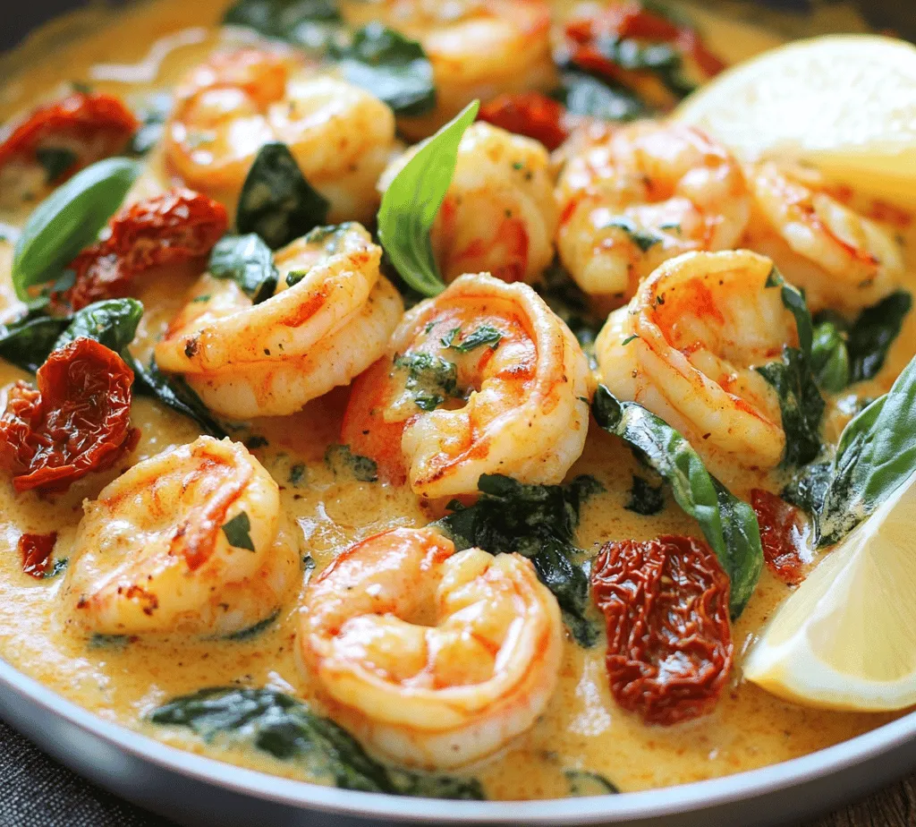 If you're searching for a dish that beautifully marries simplicity with sophistication, look no further than Creamy Tuscan Prawns. This delightful seafood recipe is a celebration of flavors, combining succulent prawns with vibrant vegetables, all enveloped in a rich, creamy sauce that is sure to impress. Originating from the sun-kissed region of Tuscany, Italy, this dish captures the essence of Italian cuisine, known for its use of fresh ingredients and robust flavors. The allure of Creamy Tuscan Prawns lies not only in its taste but also in its versatility; it pairs wonderfully with a variety of sides such as pasta, rice, or crusty bread, making it an ideal choice for both weeknight dinners and special occasions.