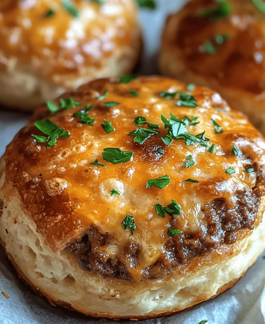 The concept of cheeseburger bombs might sound like a modern creation, but it reflects a long-standing love affair with combining savory ingredients in portable, easy-to-eat forms. Imagine biting into a golden biscuit shell and discovering a warm, cheesy core filled with seasoned ground beef, garlic, and rich Parmesan. It’s comfort food at its finest! This dish not only satisfies the craving for a cheeseburger but elevates it into a delightful treat that can be made in the comfort of your own kitchen.